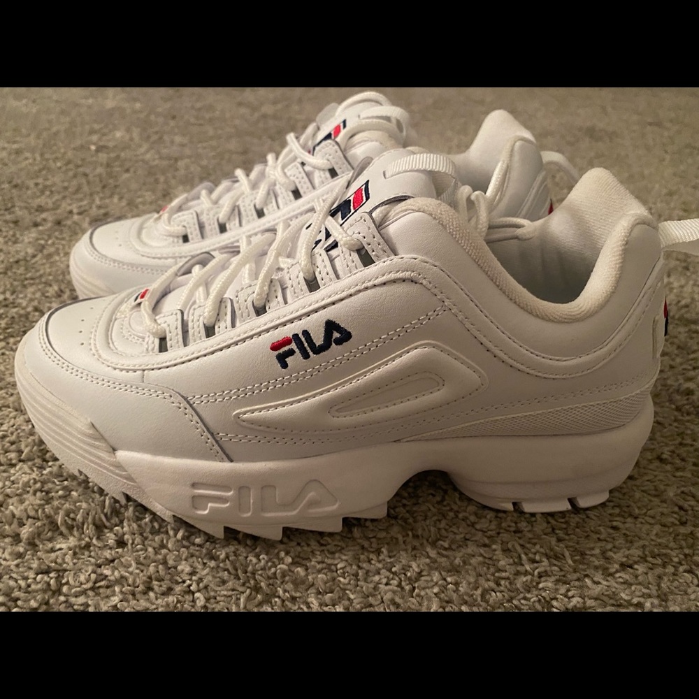 Womens Fila Disruptor 2 Premium Athletic Shoe - White